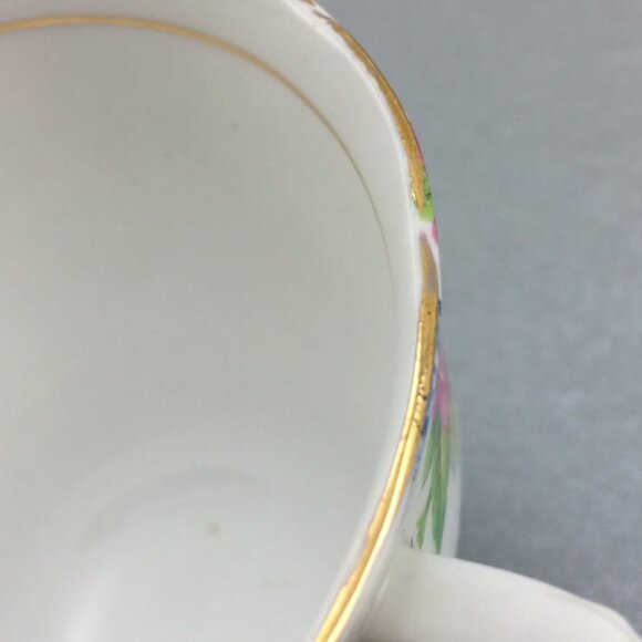 Vintage Colclough Teacup and Saucer Set Flowers Pale Blue - Picture 8 of 10